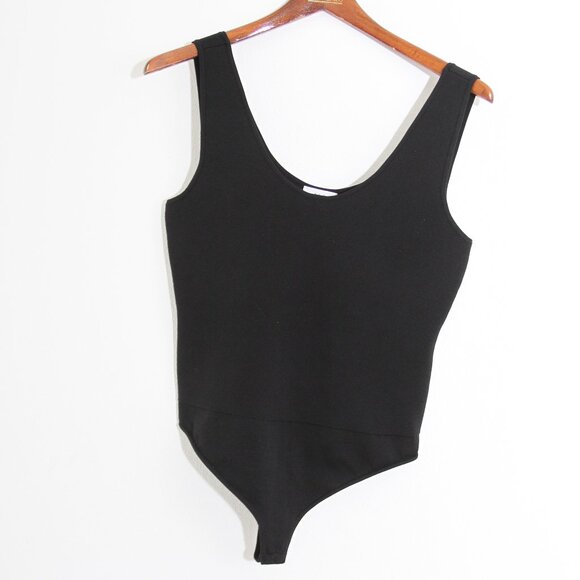 A.L.C. Marley Bodysuit Black Tank One-Piece Scoop Neck Sleeveless Size Large - Picture 3 of 16